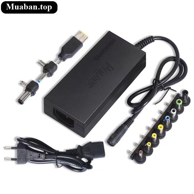 Bộ sạc đa năng 120W và 8 đầu kim dành cho laptop