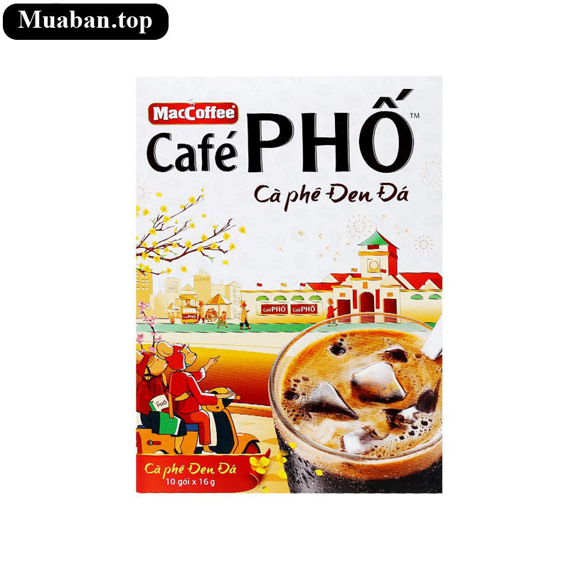 Cà phê đen đá MacCoffee Café Phố 160g 2