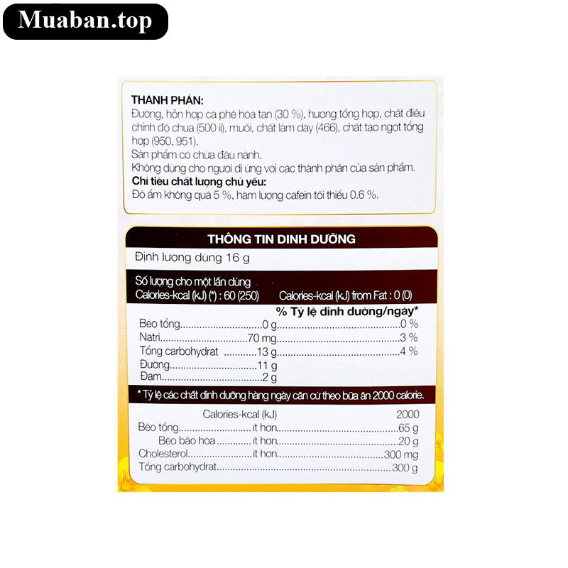 Cà phê đen đá MacCoffee Café Phố 160g 3
