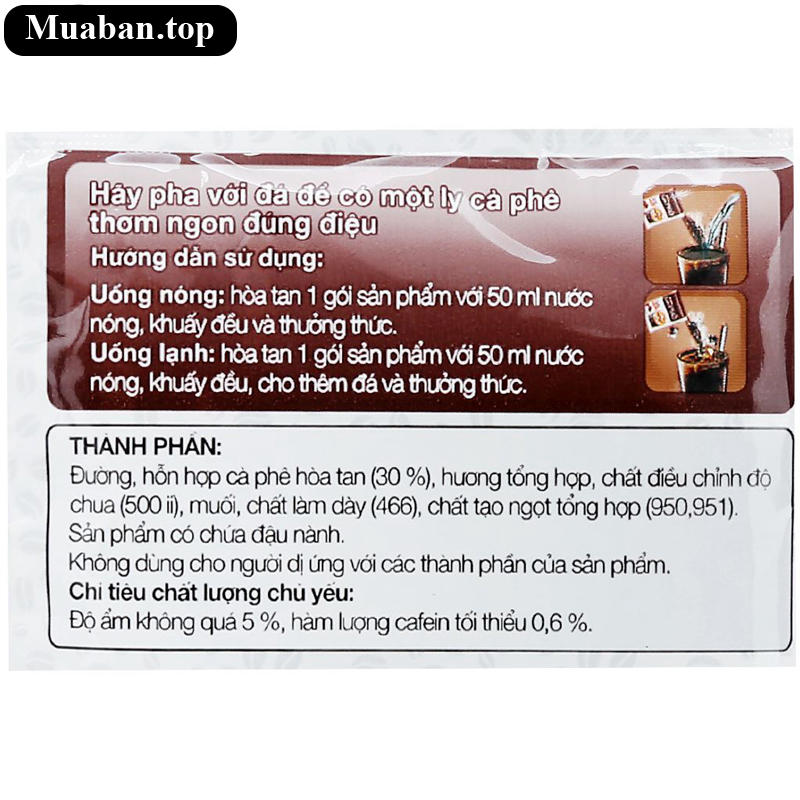 Cà phê đen đá MacCoffee Café Phố 160g 8