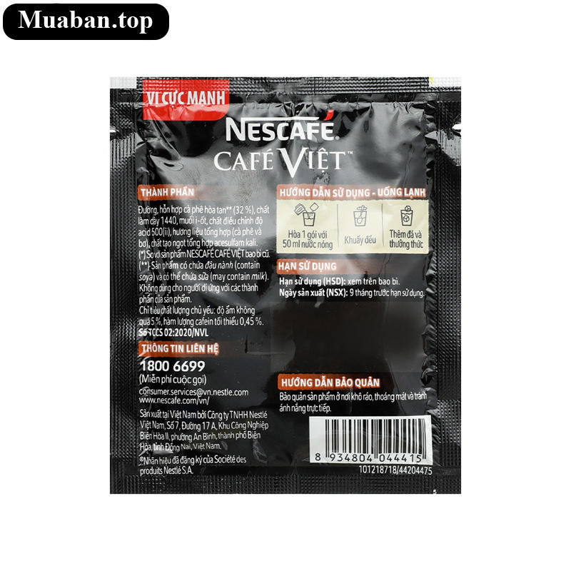 Cà phê đen đá NesCafé Café Việt 240g 10