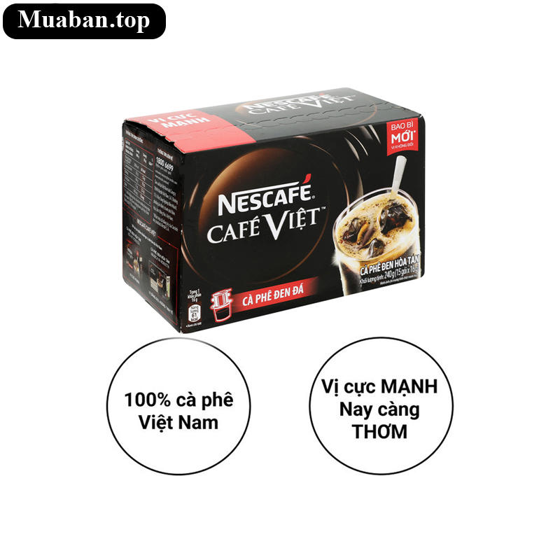 Cà phê đen đá NesCafé Café Việt 240g 12