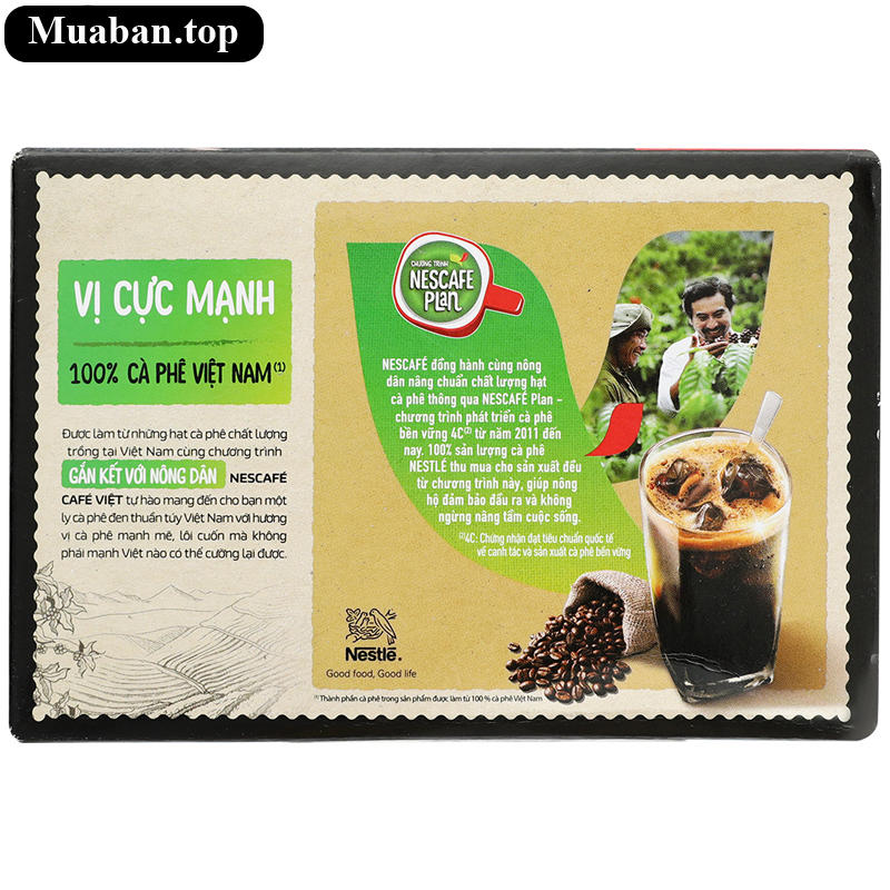 Cà phê đen đá NesCafé Café Việt 240g 5