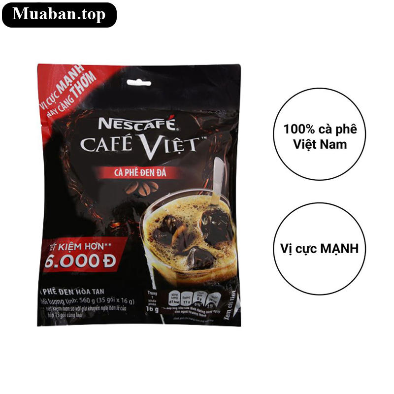 Cà phê đen đá NesCafé Café Việt 560g 6