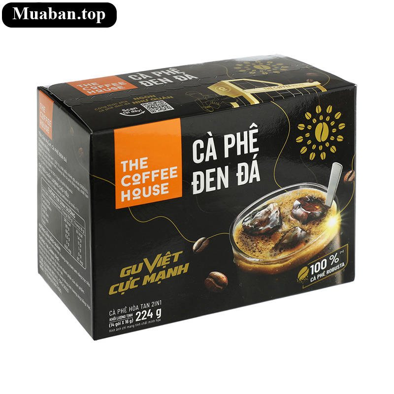 Cà phê đen đá The Coffee House 224g