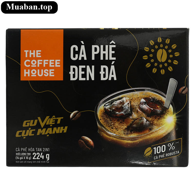 Cà phê đen đá The Coffee House 224g 3