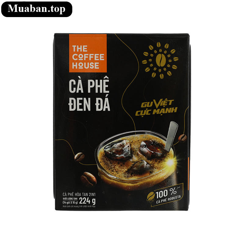 Cà phê đen đá The Coffee House 224g 4