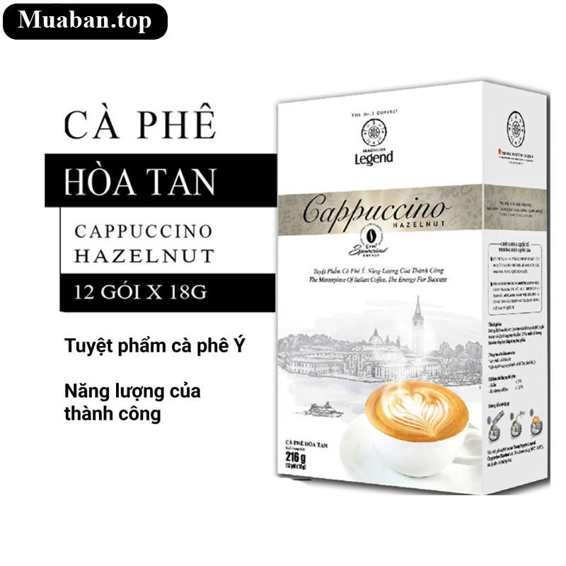 Cà phê hoà tan Trung Nguyên Cappuccino hazelnut 216g 11
