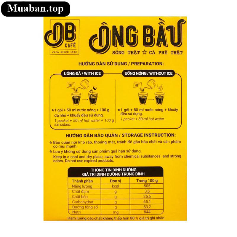 Cà phê muối Ông Bầu 220g 4