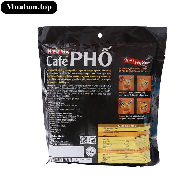 Cà phê sữa đá MacCoffee Café Phố 720g 2