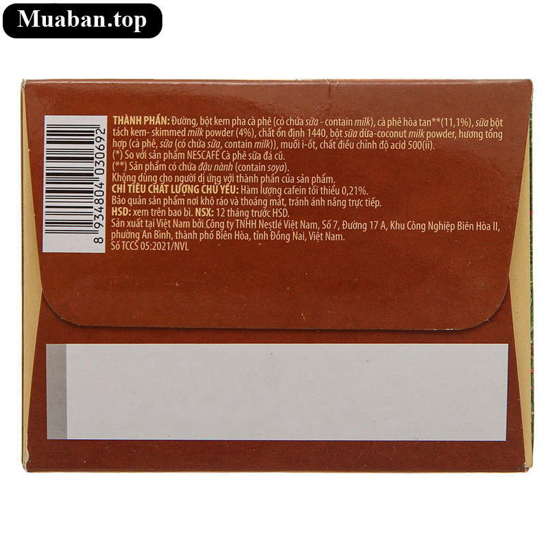 Cà phê sữa đá NesCafé nhân đôi sánh quyện 240g 6