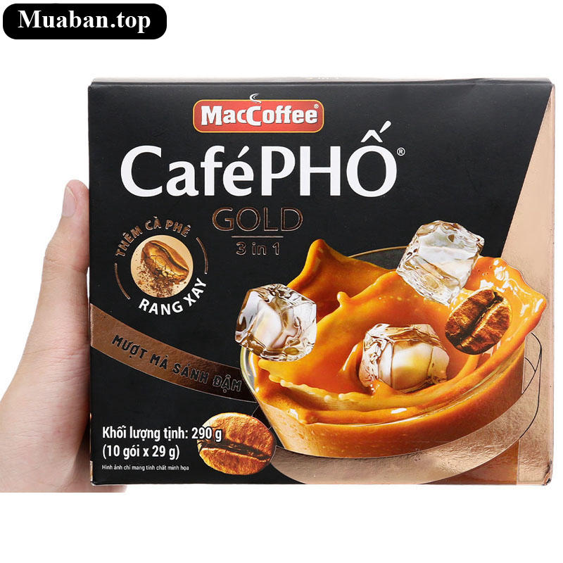 Cà phê sữa MacCoffee Café Phố Gold 3in1 290g 2