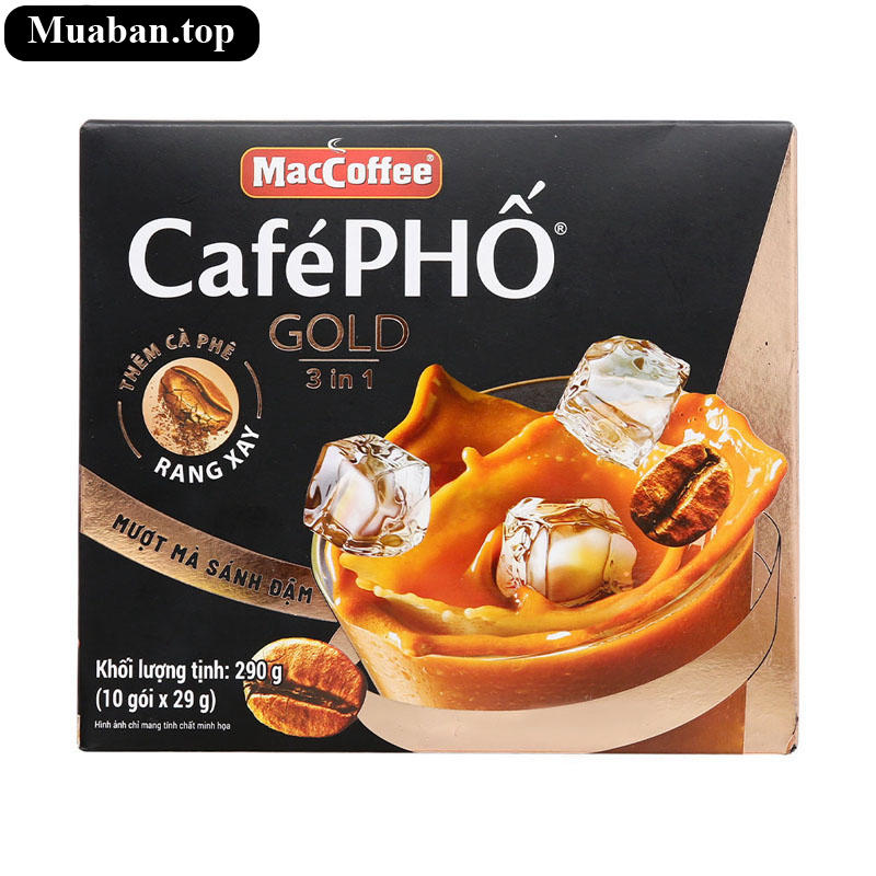 Cà phê sữa MacCoffee Café Phố Gold 3in1 290g 3