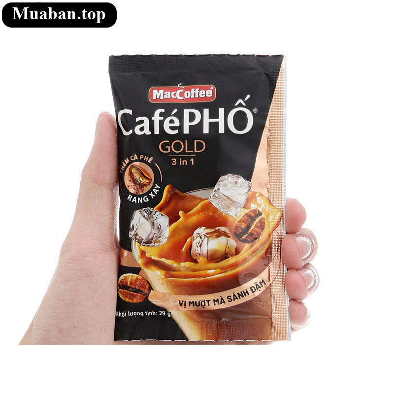Cà phê sữa MacCoffee Café Phố Gold 3in1 290g 8