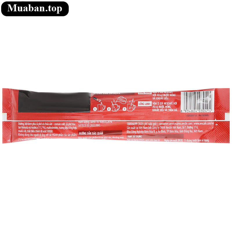 Cà phê sữa NesCafé 3 in 1 đậm đà hài hòa 340g 10