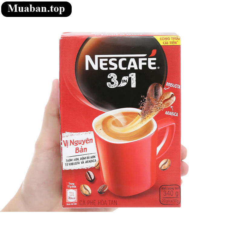 Cà phê sữa NesCafé 3 in 1 đậm đà hài hòa 340g 4