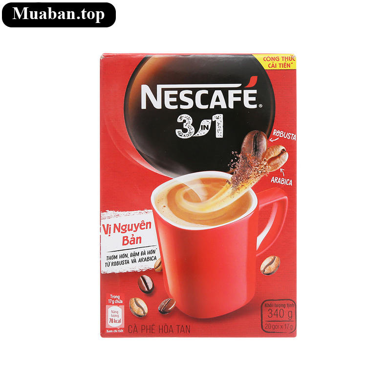 Cà phê sữa NesCafé 3 in 1 đậm đà hài hòa 340g 5