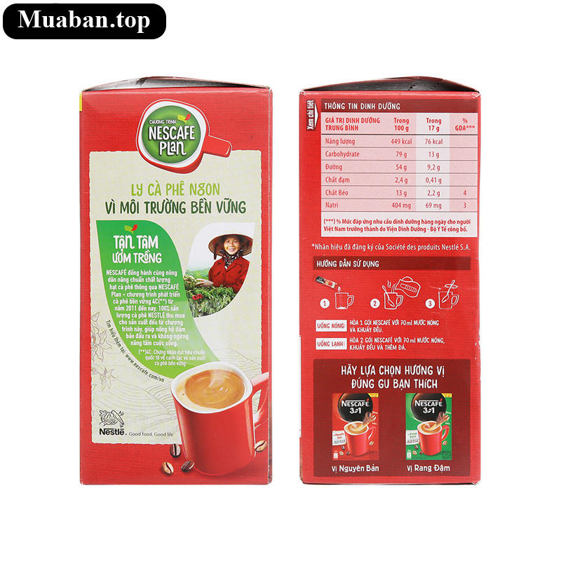 Cà phê sữa NesCafé 3 in 1 đậm đà hài hòa 340g 7