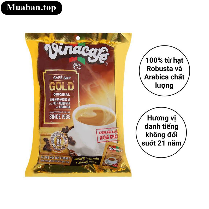 Cà phê sữa VinaCafé Gold Original 480g 7