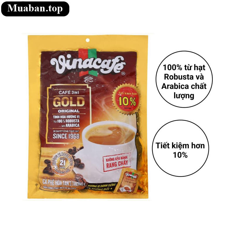 Cà phê sữa VinaCafé Gold Original 800g 7