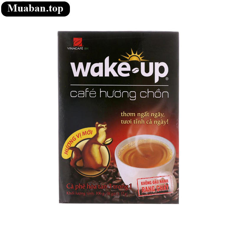 Cà phê sữa Wake Up 3 trong 1 hương chồn 306g 2