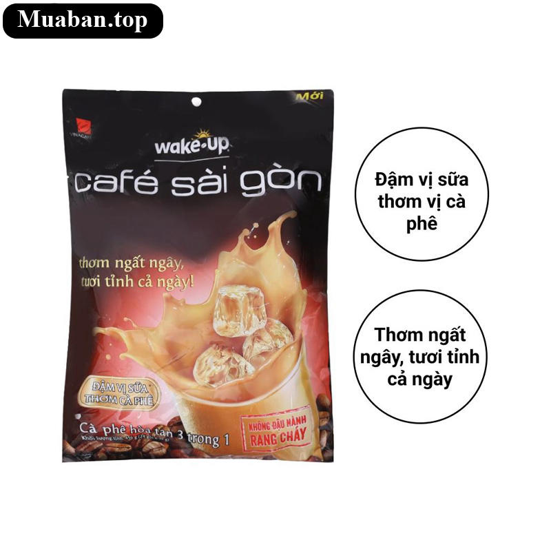 Cà phê sữa Wake Up Café Sài Gòn 456g 7