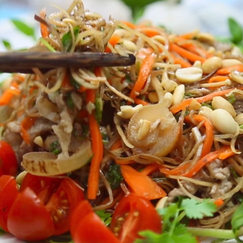 Cách làm gỏi bê thui bắp chuối mới lạ hấp dẫn dễ làm tại nhà 14