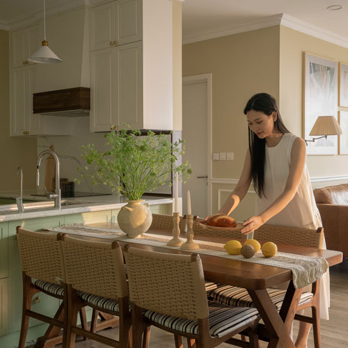 Căn hộ phong cách đồng quê phối độc lạ