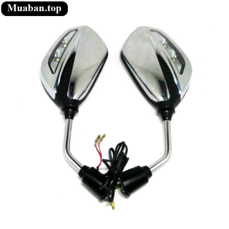 Cặp gương chiếu hậu tích hợp xi nhan dành cho xe máy Cặp gương chiếu hậu tích hợp xi nhan dành cho xe máy