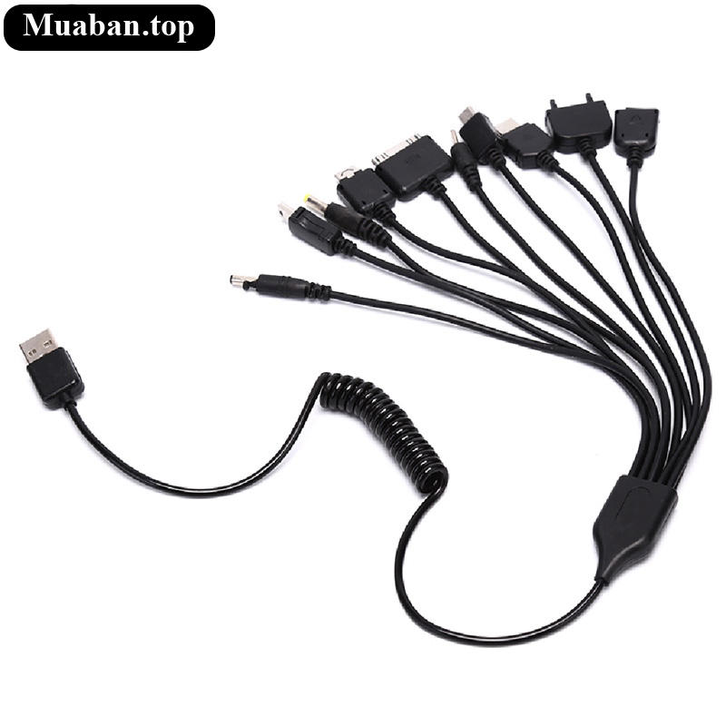 Cáp sạc đa năng 10 đầu trong 1 cho điện thoại