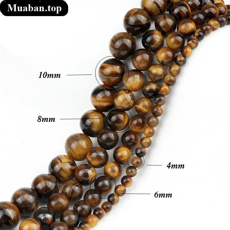 Chuỗi đá mắt hổ nhiều kích thước mang lại phong thủy cho gia chủ 9