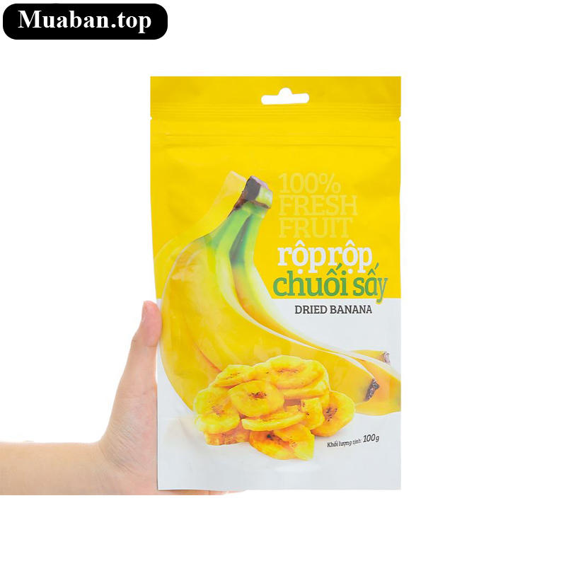 Chuối sấy Rộp Rộp gói 100g 4