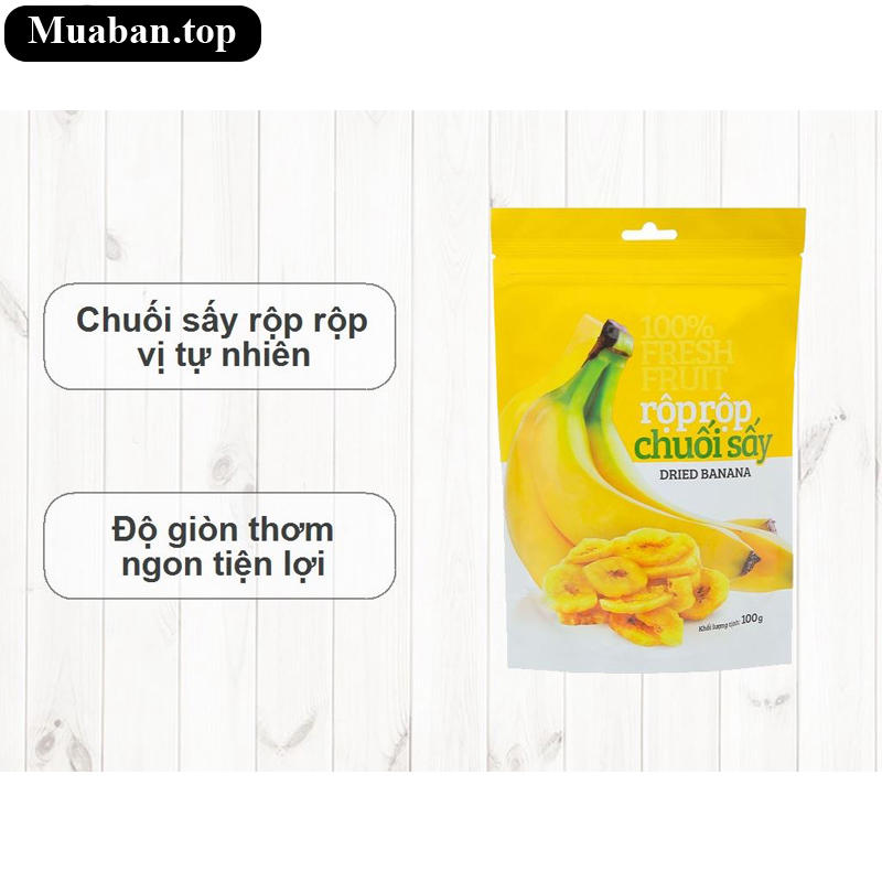 Chuối sấy Rộp Rộp gói 100g 6