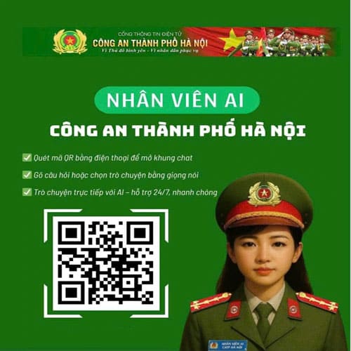 Công an Hà Nội chính thức ra mắt “Cảnh sát AI” hoạt động 24/7