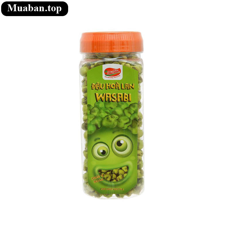 Đậu hà lan wasabi Tài Tài hũ 195g Đậu hà lan wasabi Tài Tài hũ 195g