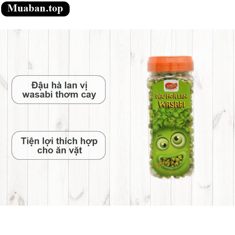 Đậu hà lan wasabi Tài Tài hũ 195g 7