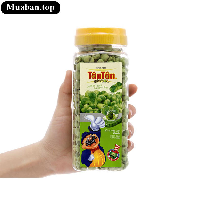 Đậu hà lan wasabi Tân Tân hũ 190g Đậu hà lan wasabi Tân Tân hũ 190g