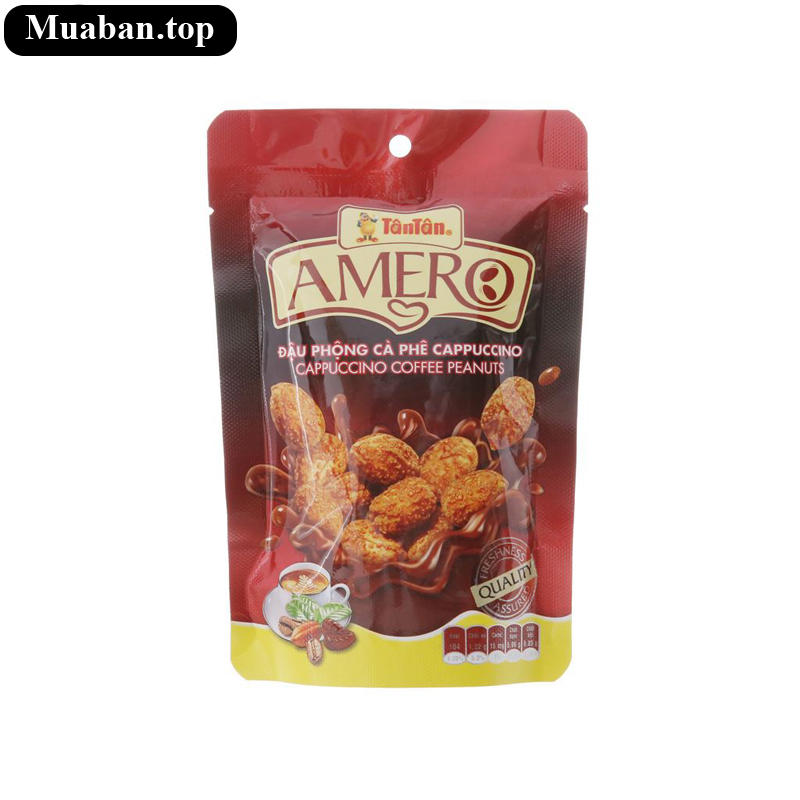 Đậu phộng cà phê Cappuccino Amero Tân Tân gói 40g Đậu phộng cà phê Cappuccino Amero Tân Tân gói 40g