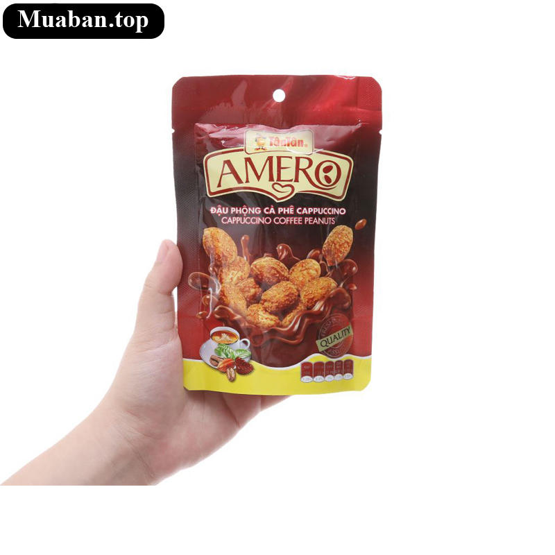 Đậu phộng cà phê Cappuccino Amero Tân Tân gói 40g 4