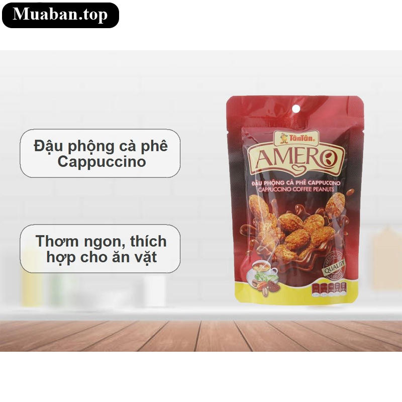Đậu phộng cà phê Cappuccino Amero Tân Tân gói 40g 5