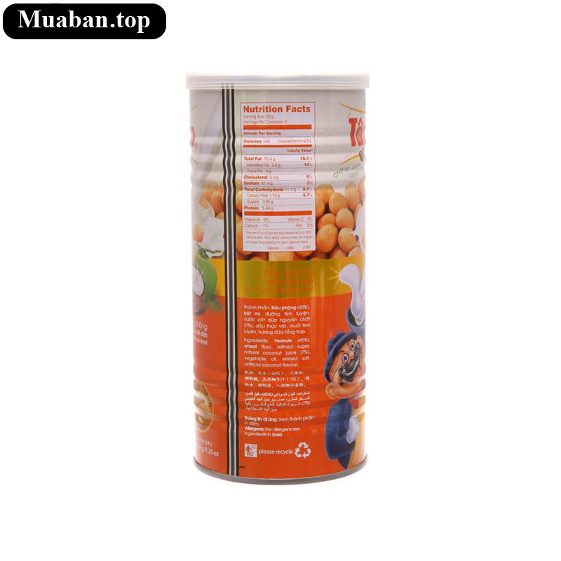 Đậu phộng nước cốt dừa Tân Tân lon 265g 2