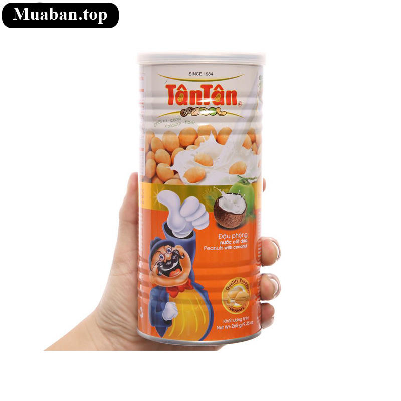 Đậu phộng nước cốt dừa Tân Tân lon 265g 4