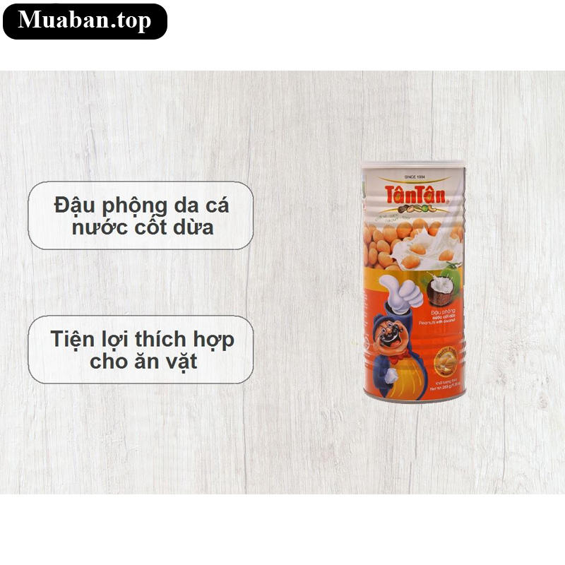 Đậu phộng nước cốt dừa Tân Tân lon 265g 5