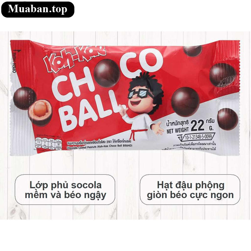 Đậu phộng phủ socola Koh-Kae gói 22g 6