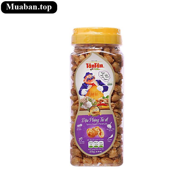Đậu phộng tỏi ớt Tân Tân hũ 260g Đậu phộng tỏi ớt Tân Tân hũ 260g