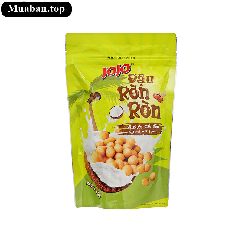 Đậu phộng vị nước cốt dừa Jojo gói 80g Đậu phộng vị nước cốt dừa Jojo gói 80g