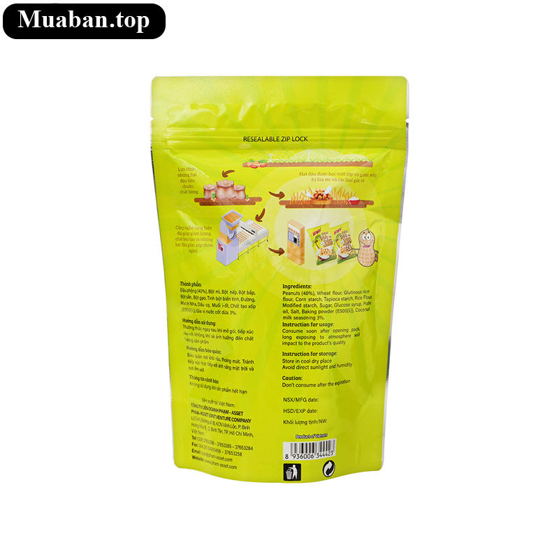 Đậu phộng vị nước cốt dừa Jojo gói 80g 2