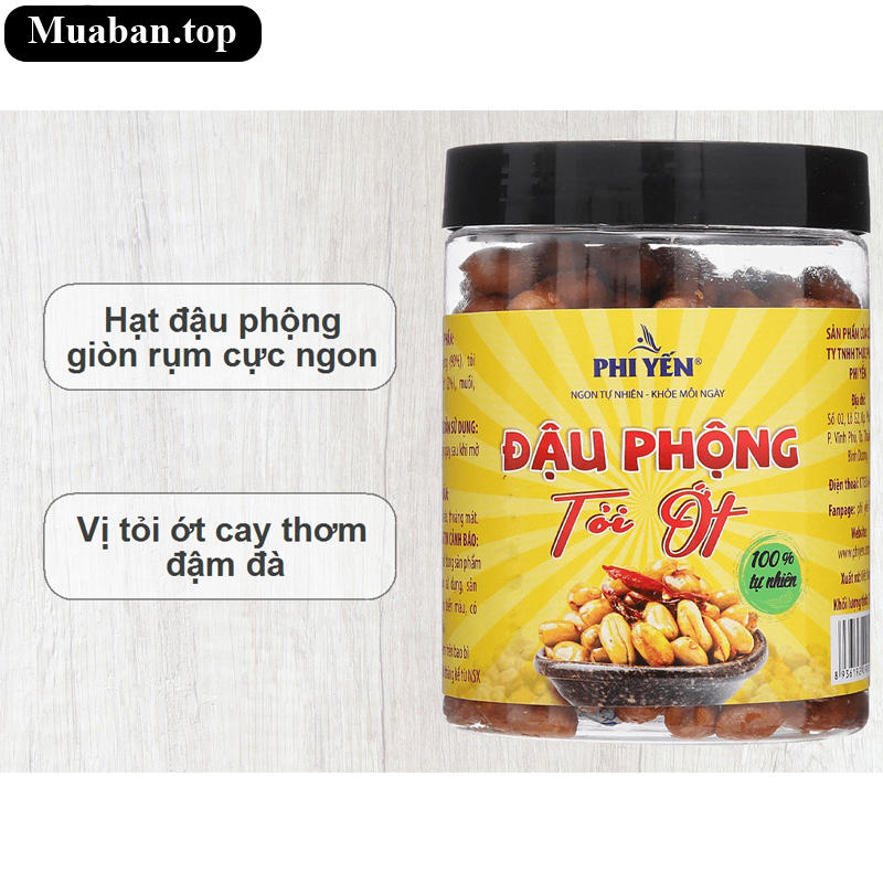 Đậu phộng vị tỏi ớt Phi Yến hũ 180g 10