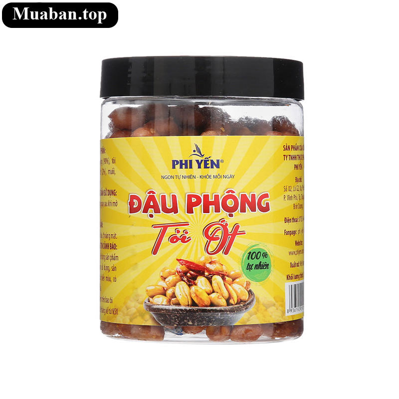 Đậu phộng vị tỏi ớt Phi Yến hũ 180g 2