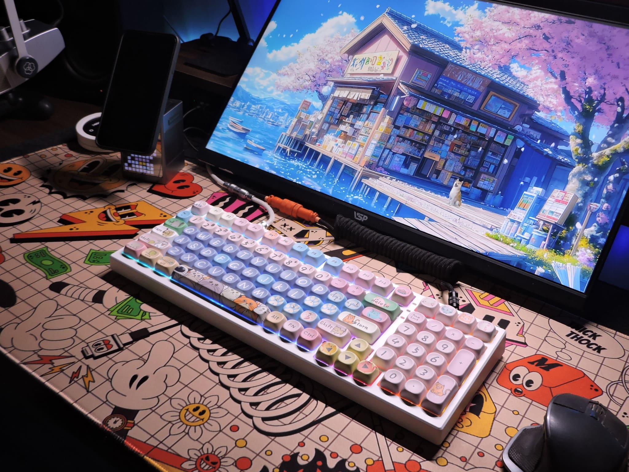 Đây là bộ bàn phím cute như trong truyện tranh Anime 3